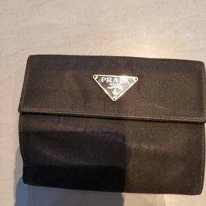 Prada nylon Tessuto trifold wallet